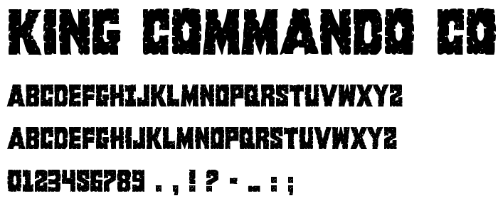 King Commando Condensed police
